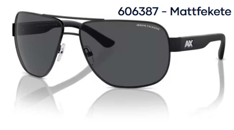 Image of Armani Exchange AX4165S 606387 - Mattfekete férfi napszemüveg