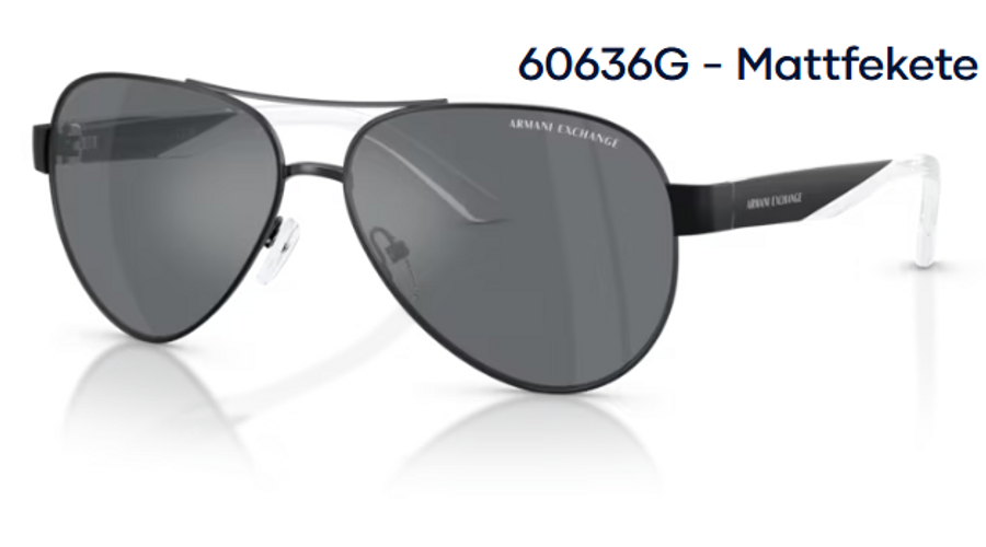 Image of Armani Exchange AX2034S 60636G - Mattfekete férfi napszemüveg