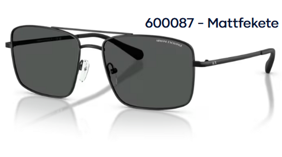 Image of Armani Exchange AX2054S 600087 - Mattfekete férfi napszemüveg