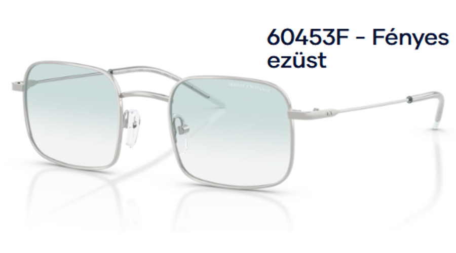Image of Armani Exchange AX2055S 60453F - Fényes ezüst női napszemüveg