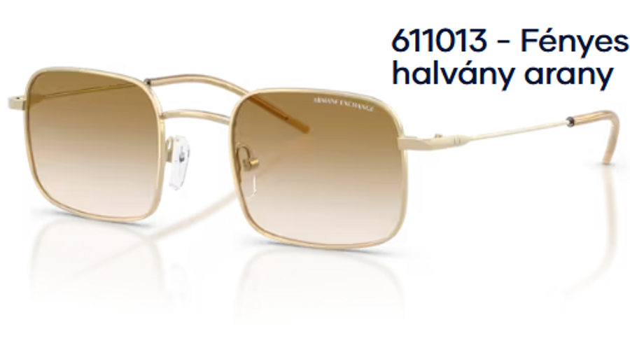 Image of Armani Exchange AX2055S 611013 - Fényes halvány arany női napszemüveg