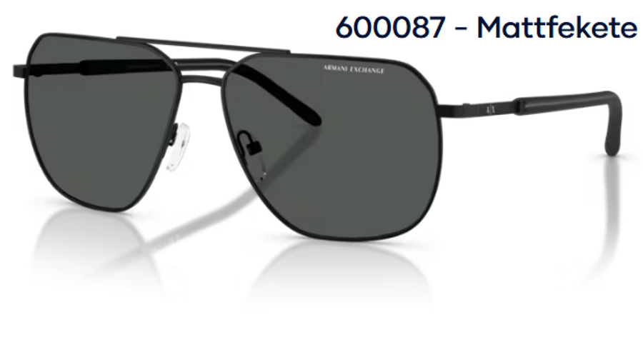 Image of Armani Exchange AX2057S 600087 - Mattfekete férfi napszemüveg
