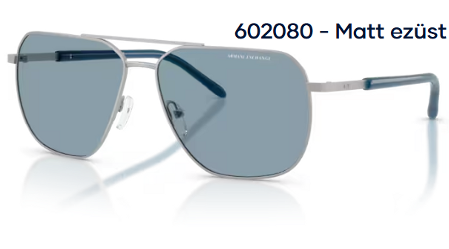 Image of Armani Exchange AX2057S 602080 - Matt ezüst férfi napszemüveg