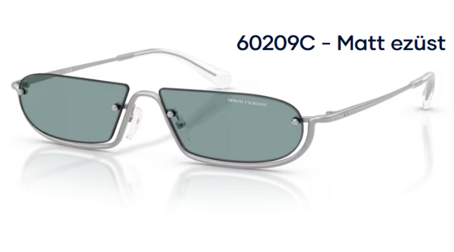 Image of Armani Exchange AX2058S 60209C - Matt ezüst férfi napszemüveg