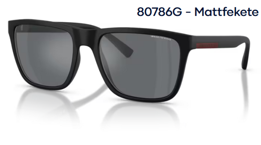 Image of Armani Exchange AX4080S 80786G - Mattfekete férfi napszemüveg