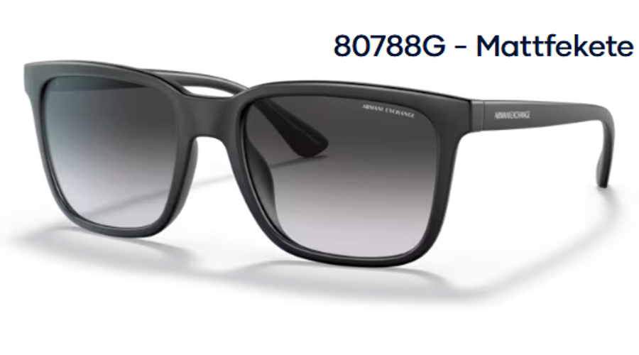 Image of Armani Exchange AX4112SU 80788G - Mattfekete férfi napszemüveg