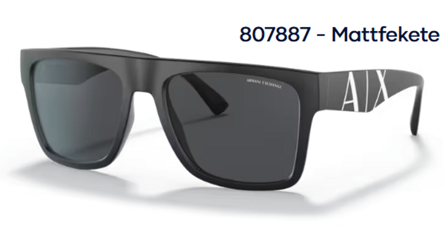 Image of Armani Exchange AX4113S 807887 - Mattfekete férfi napszemüveg