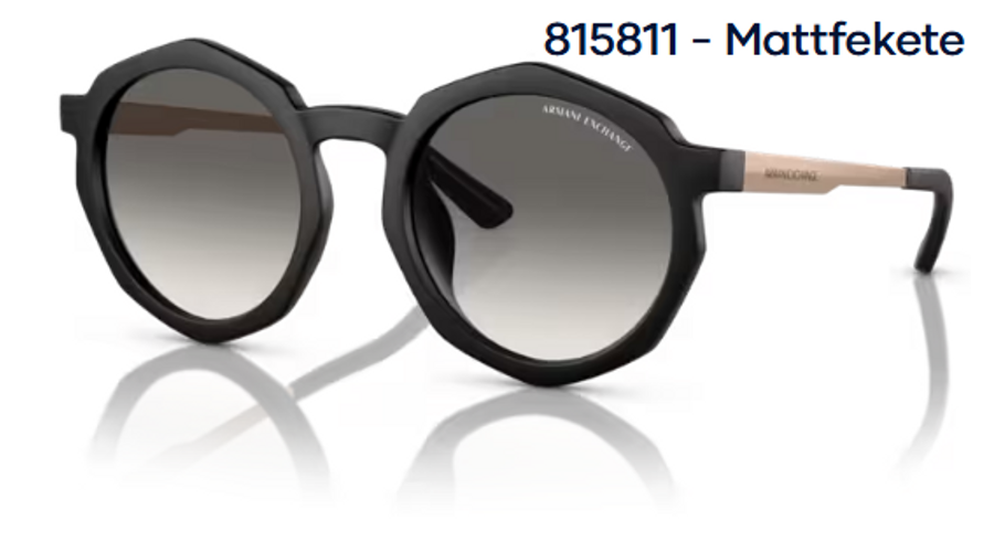 Image of Armani Exchange AX4132SU 815811 - Mattfekete női napszemüveg