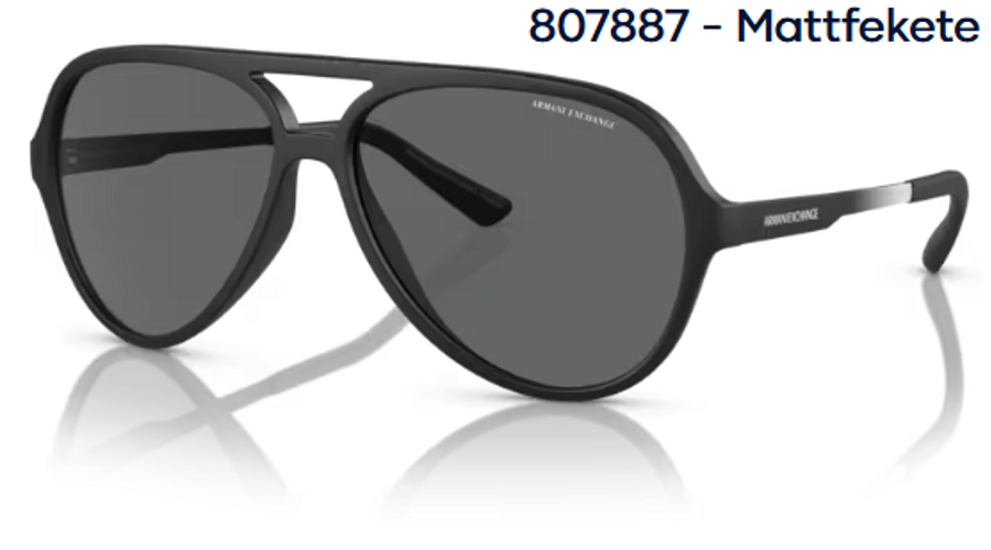 Image of Armani Exchange AX4133S 807887 - Mattfekete férfi napszemüveg