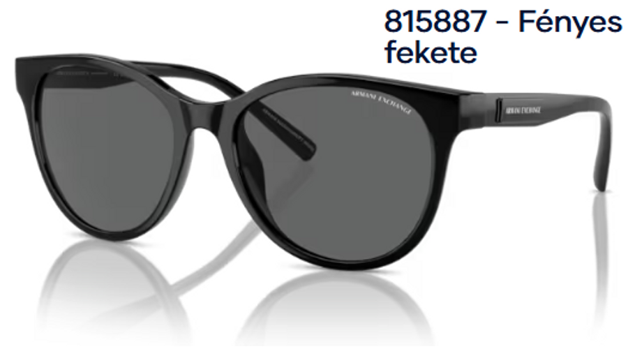 Image of Armani Exchange AX4144SU 815887 - Fényes fekete női napszemüveg