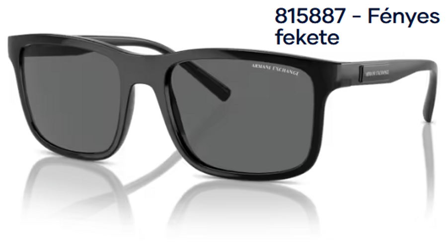 Image of Armani Exchange AX4145S 815887 - Fényes fekete férfi napszemüveg