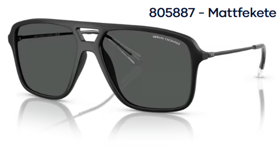 Image of Armani Exchange AX4150SU 805887 - Mattfekete férfi napszemüveg