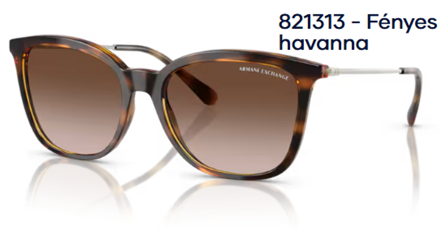 Image of Armani Exchange AX4151S 821313 - Fényes havanna női napszemüveg