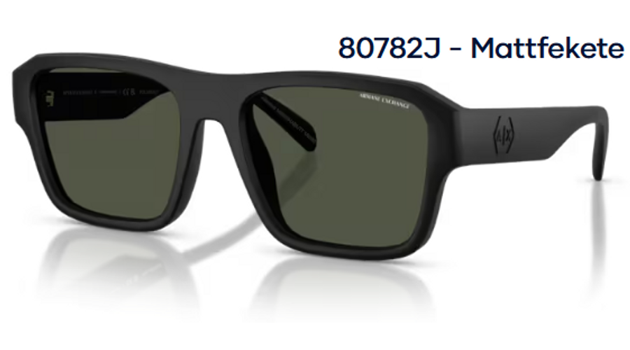 Image of Armani Exchange AX4154SU 80782J - Mattfekete polarizált férfi napszemüveg