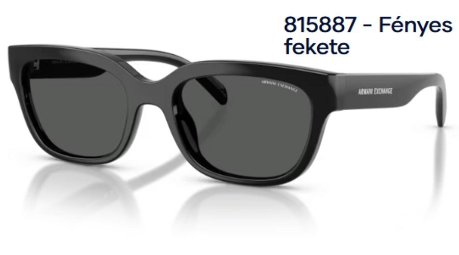 Image of Armani Exchange AX4155SU 815887 - Fényes fekete női napszemüveg