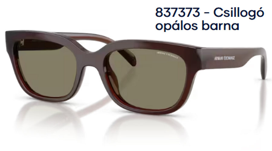 Image of Armani Exchange AX4155SU 837373 - Csillogó opálos barna női napszemüveg