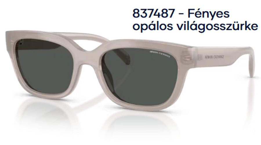 Image of Armani Exchange AX4155SU 837487 - Fényes opálos világosszürke női napszemüveg