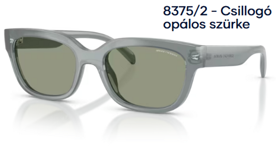 Image of Armani Exchange AX4155SU 8375/2 - Csillogó opálos szürke női napszemüveg