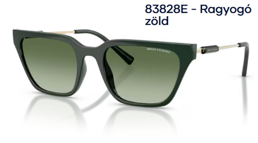Image of Armani Exchange AX4158S 83828E - Ragyogó zöld női napszemüveg