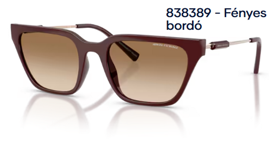 Image of Armani Exchange AX4158S 838389 - Fényes bordó női napszemüveg