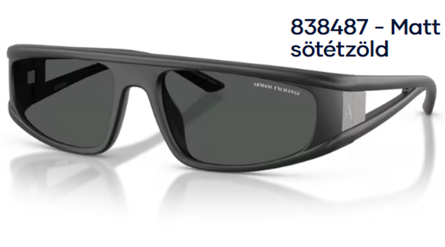 Image of Armani Exchange AX4159SU 838487 - Matt sötétzöld unisex napszemüveg