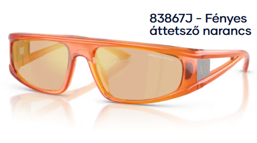 Image of Armani Exchange AX4159SU 83867J - Fényes áttetsző narancs unisex napszemüveg