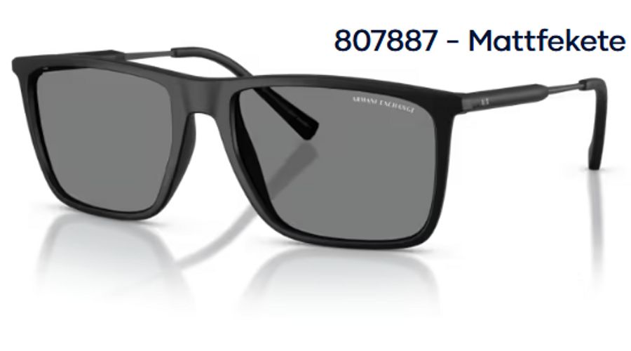 Image of Armani Exchange AX4160S 807887 - Mattfekete férfi napszemüveg