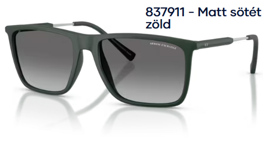 Image of Armani Exchange AX4160S 837911 - Matt sötét zöld férfi napszemüveg