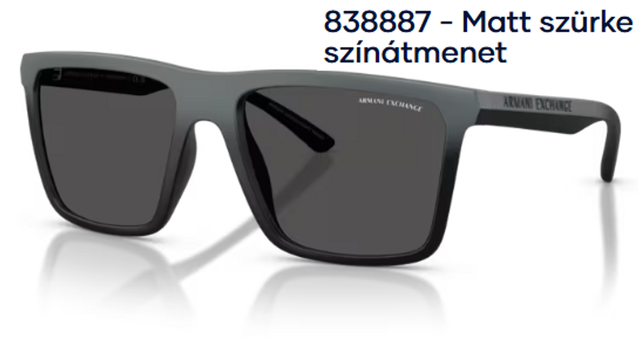 Image of Armani Exchange AX4162SU 838887 - Matt szürke színátmenet férfi napszemüveg