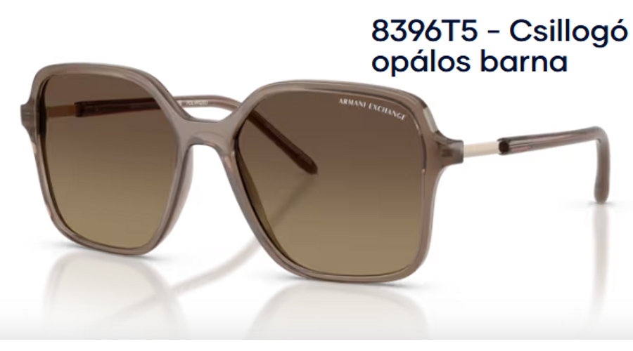 Image of Armani Exchange AX4163S 8396T5 - Csillogó opálos barna polarizált női napszemüveg