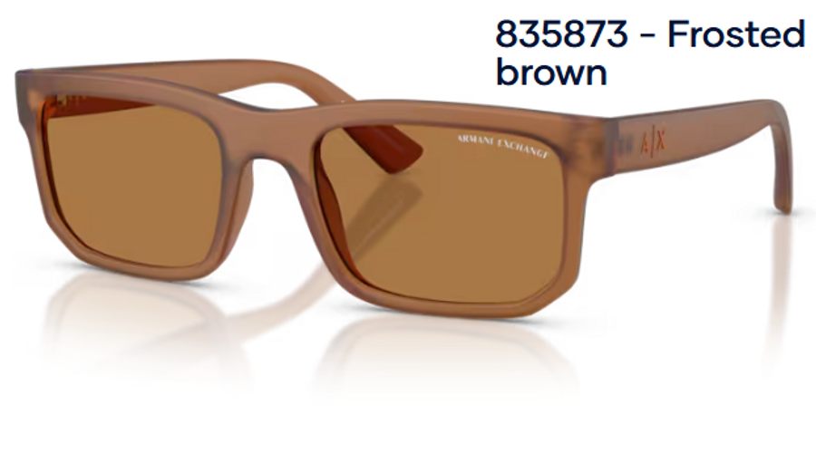 Image of Armani Exchange AX4165S 835873 - Frosted brown férfi napszemüveg