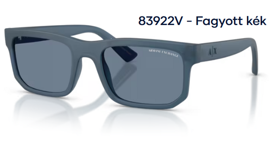 Image of Armani Exchange AX4165S 83922V - Fagyott kék polarizált férfi napszemüveg