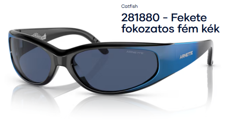 Image of ARNETTE AN4302 – Catfish 281880 - Fekete fokozatos fém kék férfi napszemüveg