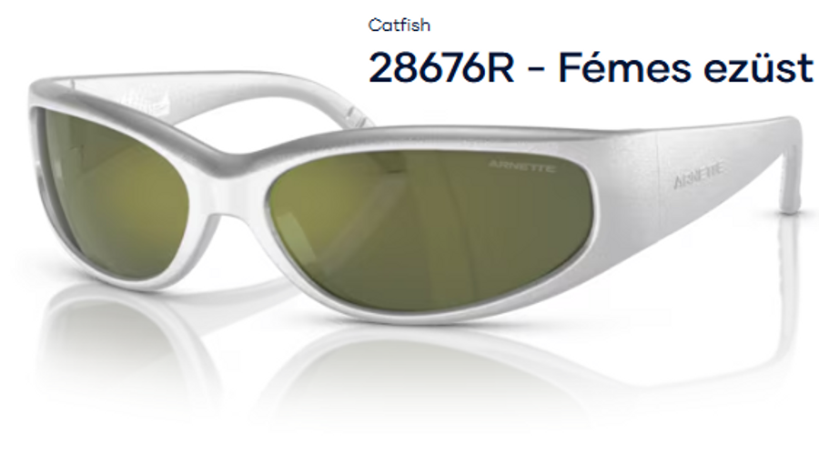 Image of ARNETTE AN4302 – Catfish 28676R - Fémes ezüst férfi napszemüveg