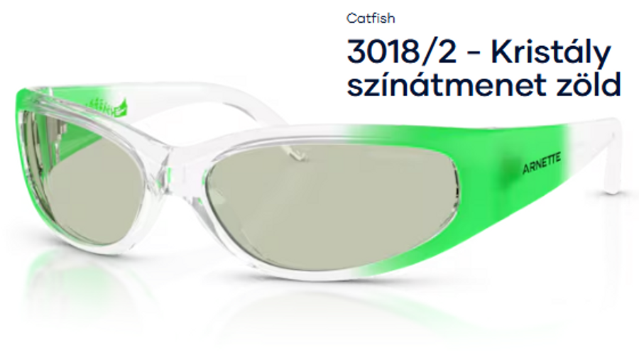 Image of ARNETTE AN4302 – Catfish 3018/2 - Kristály színátmenet zöld férfi napszemüveg