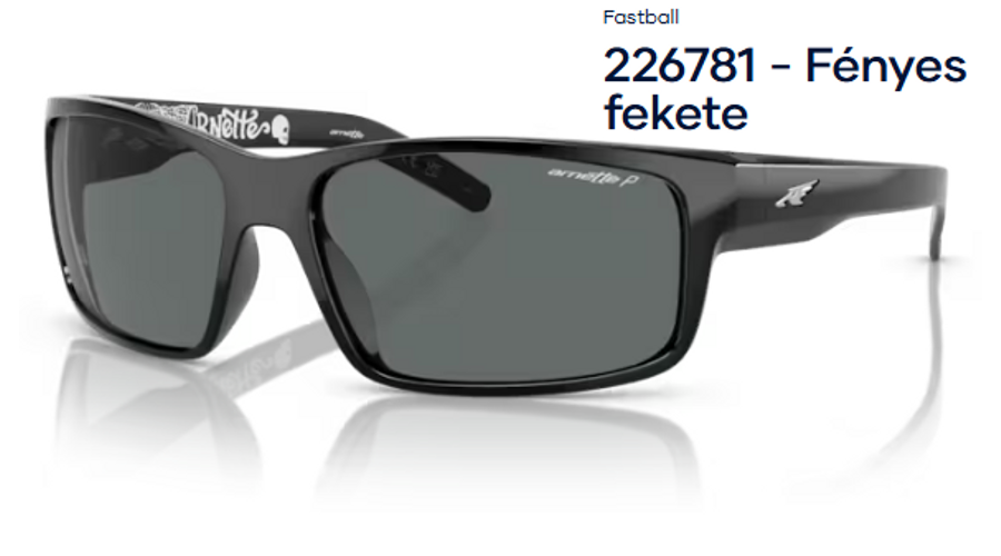 Image of ARNETTE AN4202 – Fastball 226781 - Fényes fekete polarizált férfi napszemüveg
