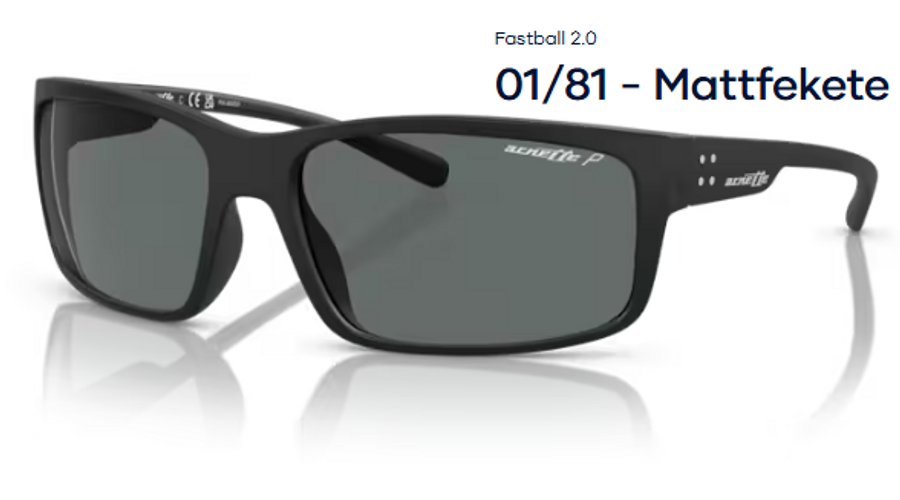 Image of ARNETTE AN4242 - Fastball 2.0 01/81 - Mattfekete polarizált férfi napszemüveg