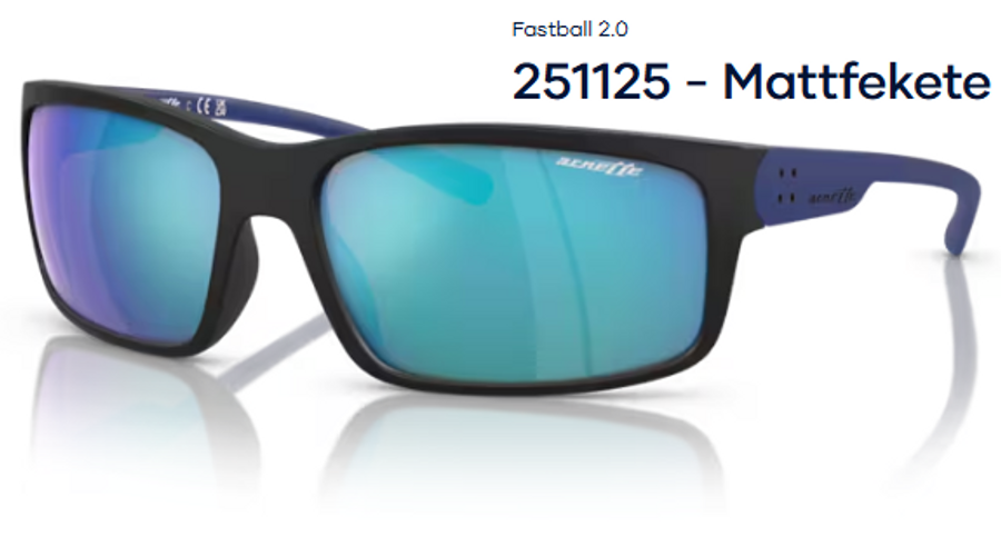 Image of ARNETTE AN4242 - Fastball 2.0 251125 - Mattfekete férfi napszemüveg