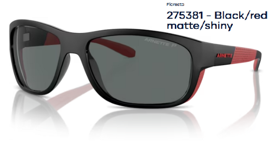 Image of ARNETTE AN4337 – Floresta 275381 - Black/red matte/shiny polarizált férfi napszemüveg