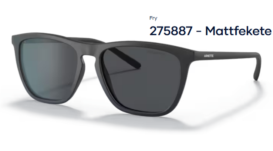 Image of ARNETTE AN4301 – Fry 275887 - Mattfekete unisex napszemüveg
