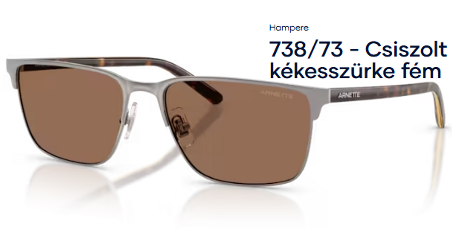 Image of ARNETTE AN3094 – Hampere 738/73 - Csiszolt kékesszürke fém férfi napszemüveg