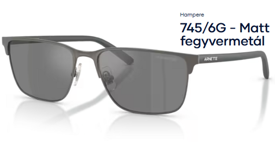 Image of ARNETTE AN3094 – Hampere 745/6G - Matt fegyvermetál férfi napszemüveg