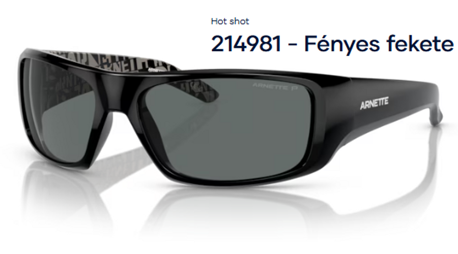 Image of ARNETTE AN4182 - Hot shot 214981 - Fényes fekete polarizált férfi napszemüveg