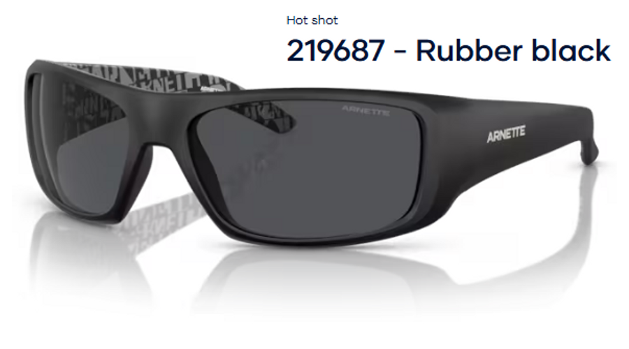 Image of ARNETTE AN4182 - Hot shot 219687 - Rubber black férfi napszemüveg