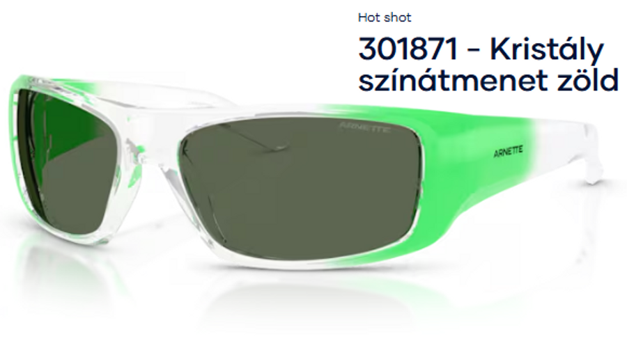 Image of ARNETTE AN4182 - Hot shot 301871 - Kristály színátmenet zöld férfi napszemüveg
