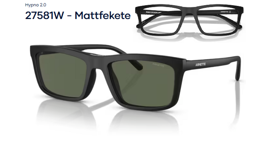 Image of ARNETTE AN4333 - Hypno 2.0 27581W - Mattfekete férfi napszemüveg