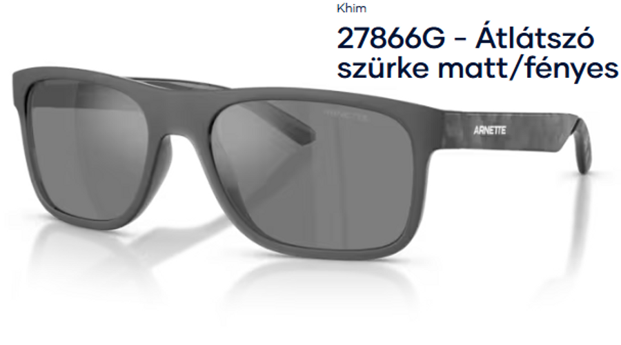 Image of ARNETTE AN4341 – Khim 27866G - Átlátszó szürke matt/fényes férfi napszemüveg