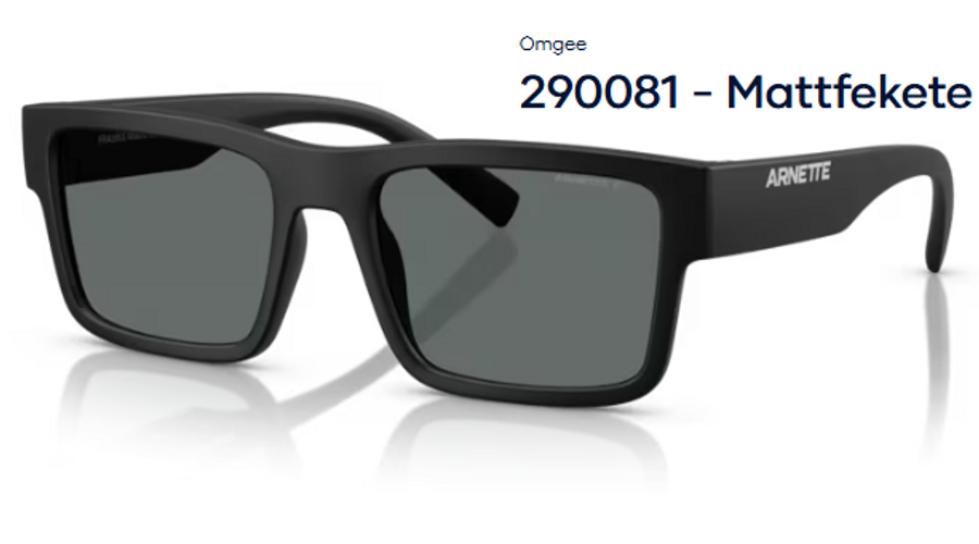 Image of ARNETTE AN4344 – Omgee 290081 - Mattfekete polarizált férfi napszemüveg