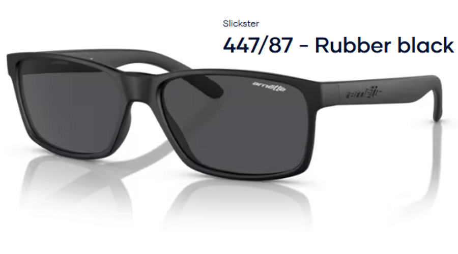 Image of ARNETTE AN4185 – Slickster 447/87 - Rubber black unisex napszemüveg