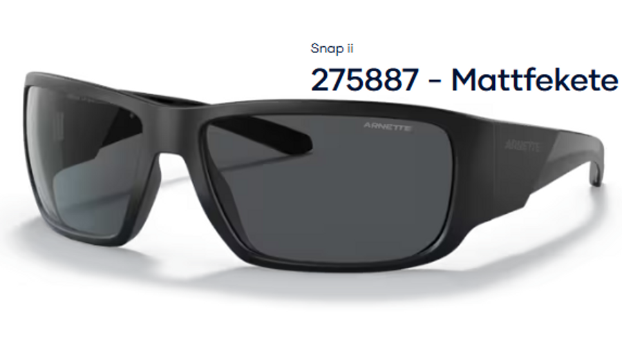 Image of ARNETTE AN4297 - Snap ii 275887 - Mattfekete unisex napszemüveg